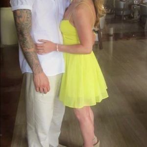 Yellow Chiffon dress